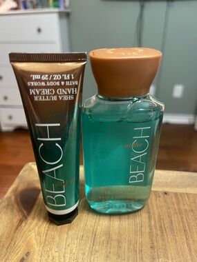 Beach at the Beach Shea Butter Hand Cream & Shower Gel - Turquoise/Bronze